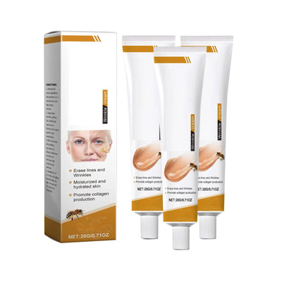 Pack de trois Crèmes soins du visage au venin d'abeille. Soin hydratant et raffermissant pour une peau visiblement plus jeune.